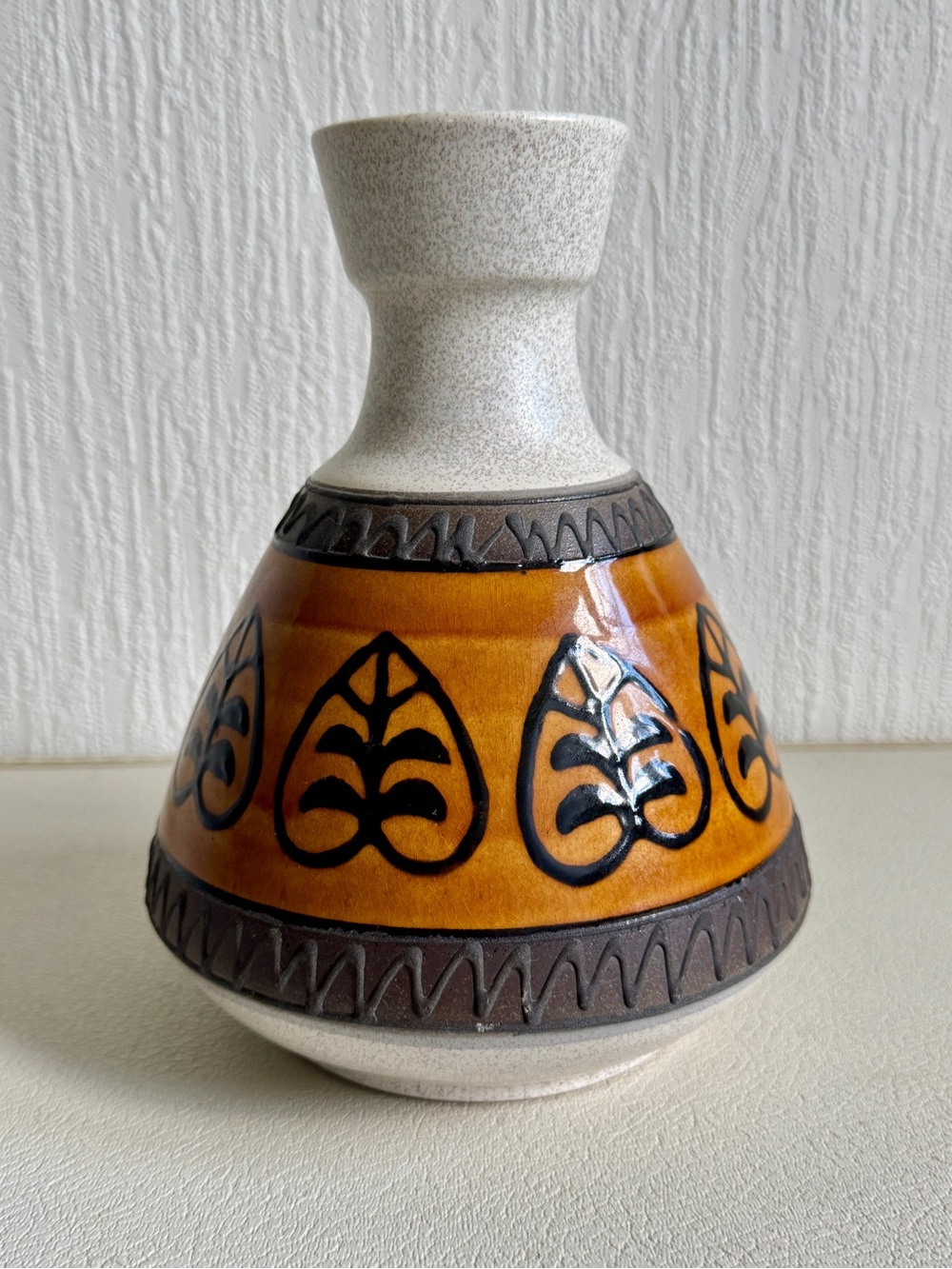 Vintage Dümler & Breiden W German MCM Pottery Vase 1960s